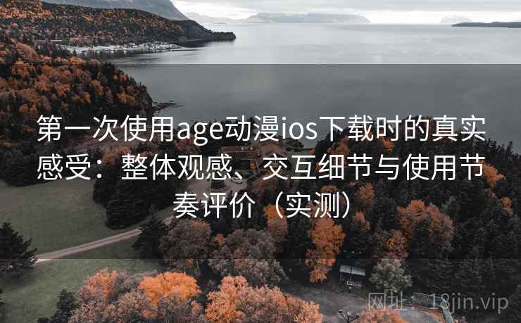 第一次使用age动漫ios下载时的真实感受：整体观感、交互细节与使用节奏评价（实测）