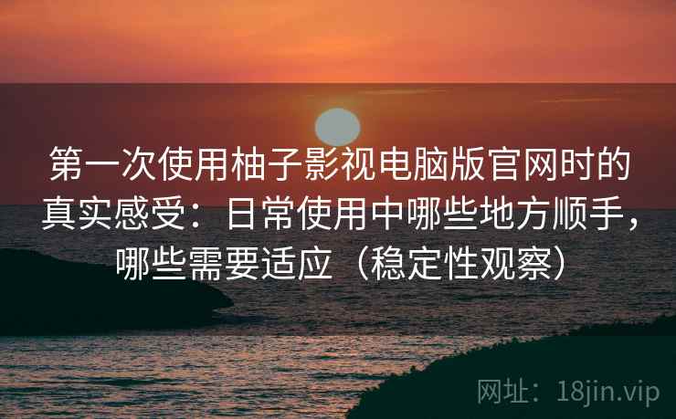 第一次使用柚子影视电脑版官网时的真实感受：日常使用中哪些地方顺手，哪些需要适应（稳定性观察）