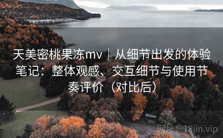 天美密桃果冻mv|从细节出发的体验笔记:整体观感、交互细节与使用节奏评价(对比后) 天美密桃果冻mv|从细节出发的体验笔记:整体观感、交互细节与使用节奏评价(对比后)