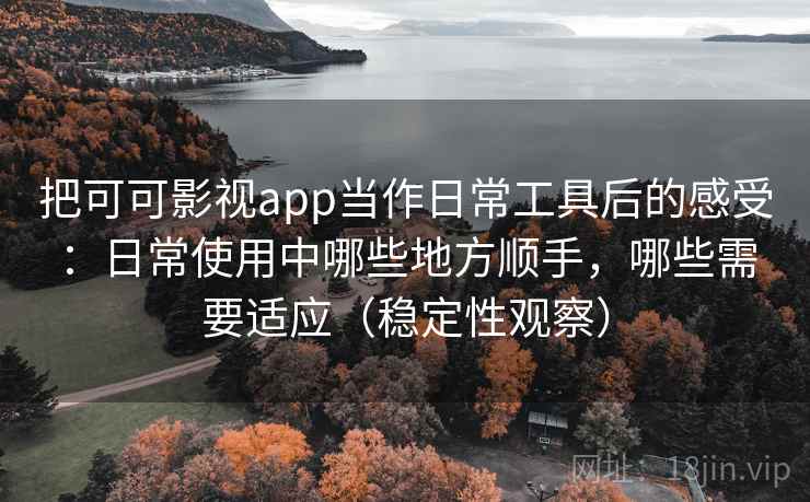 把可可影视app当作日常工具后的感受：日常使用中哪些地方顺手，哪些需要适应（稳定性观察）