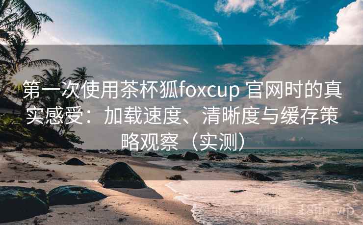 第一次使用茶杯狐foxcup 官网时的真实感受：加载速度、清晰度与缓存策略观察（实测）
